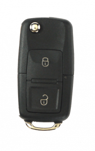traditional 2 button vw style flip key